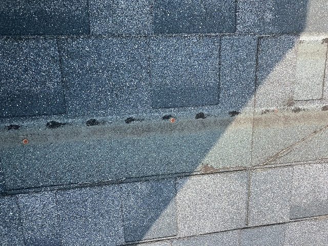 アスファルトシングルがなくなっている